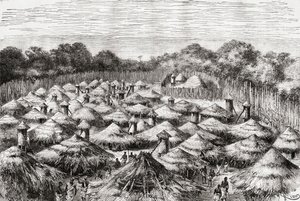 Le village de Kiwana, Tanzanie, tel qu